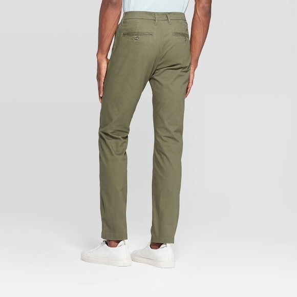 Goodfellow Olive Slim Fit Hennepin Chinos 30x30 - Picture 3 of 3
